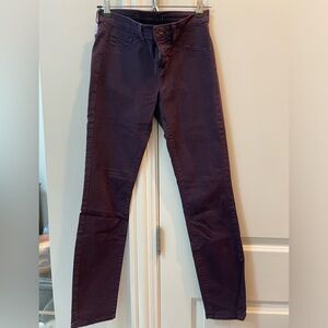J Brand Purple Stretch Skinny Jeans - Sz 26
